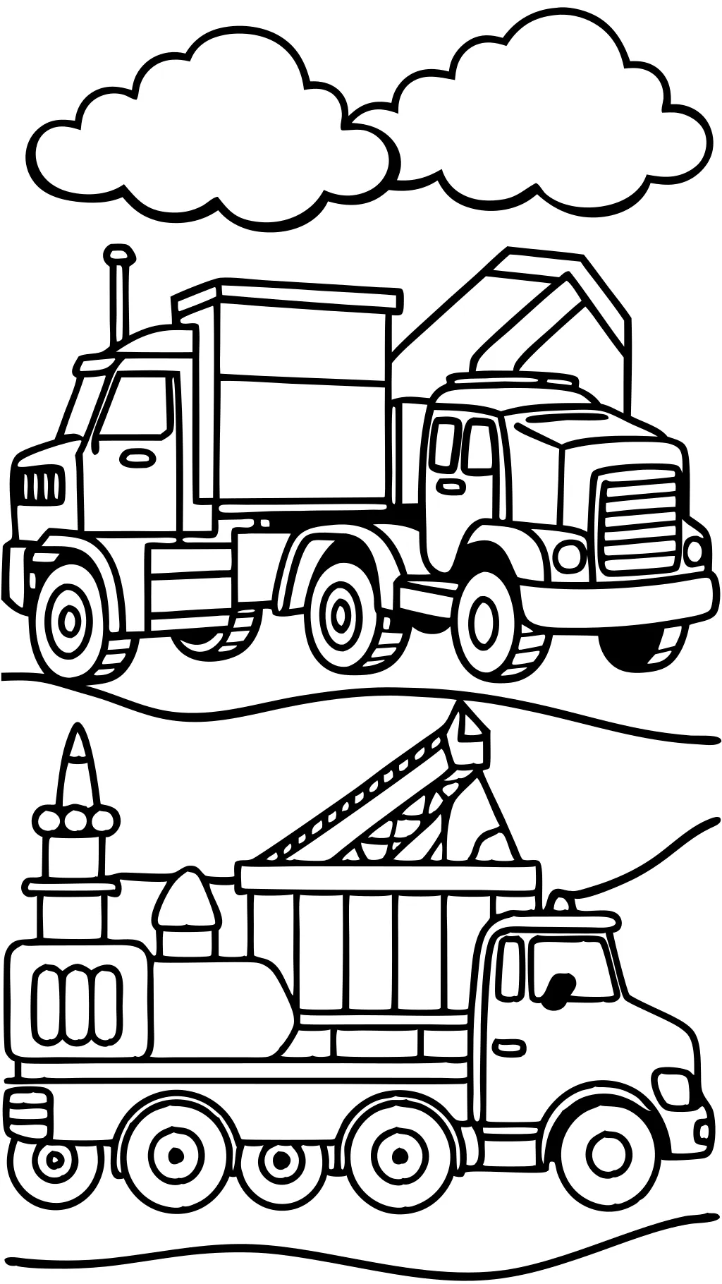 coloriages de big camion imprimables